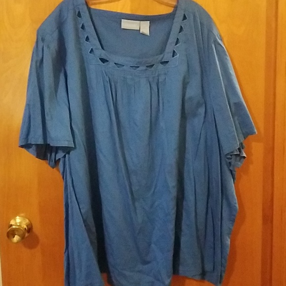 plus size short sleeve peasant tops